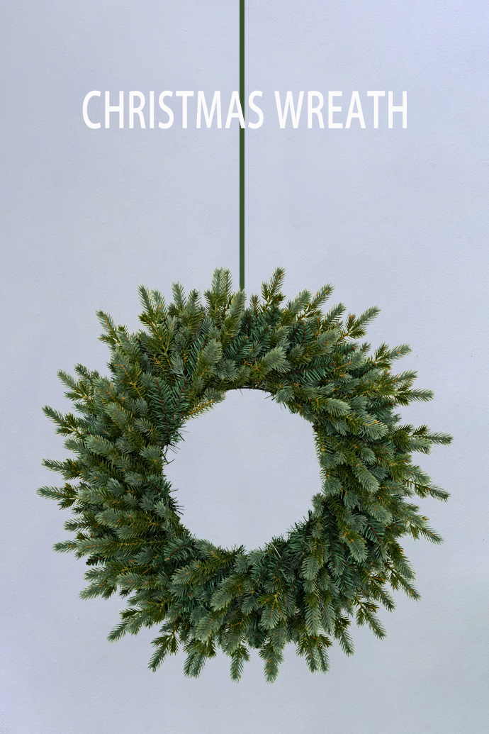 HCW60-160T-CW CHRISTMAS WREATH